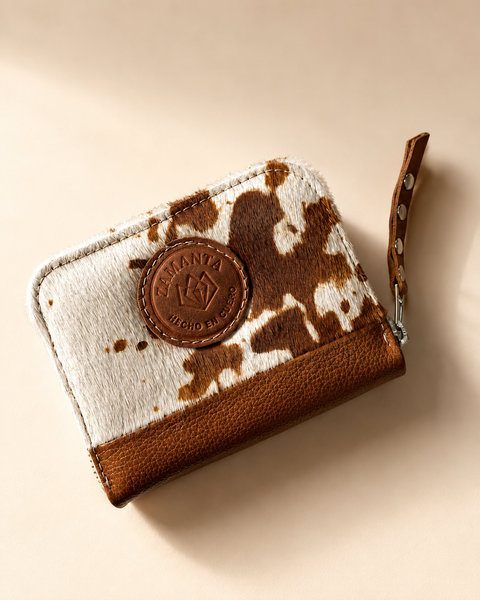 Billetera Pocket Print marrón