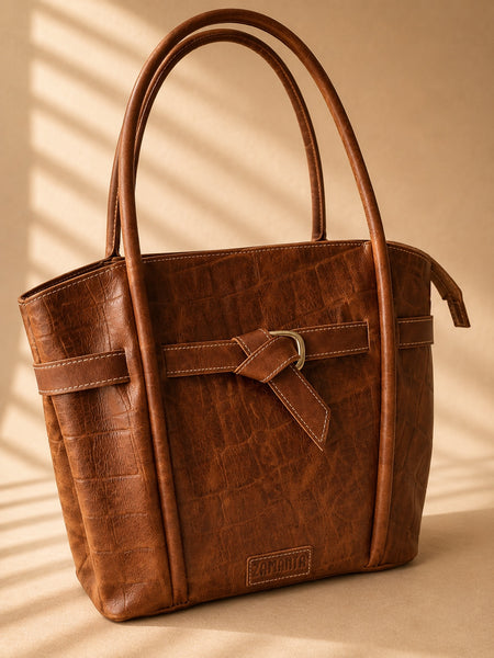 Cartera Marbella Croco Óxido